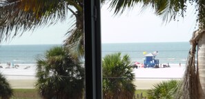 On the beach, sun-loungers, beach towels - Awesome Beach/Gulf Views-About 50 steps to beach. Romantic-Cozy-Quiet-Very Clean (Siesta Key)