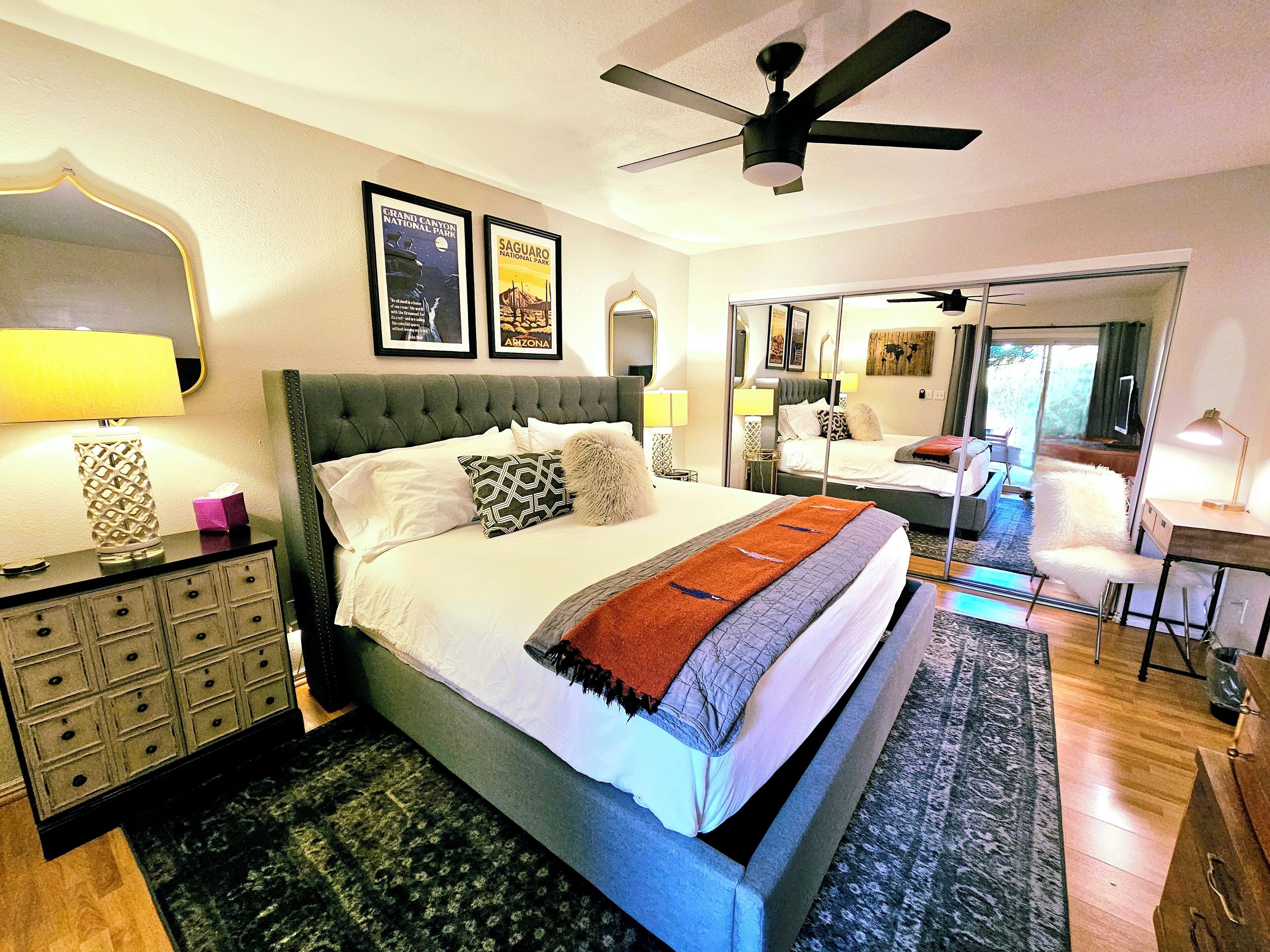 2 bedrooms, desk, iron/ironing board, free WiFi