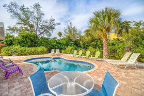 Pool - Siesta Key, Sea Horse Villa, Pool. Daily rentals (Sarasota)