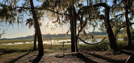Property grounds. "The Mini Hideaway"-Short drive to Hunting Island State Park(PASS INCLUDED)