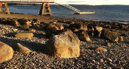 Waterfront Cabin with Private Dock and Cobblestone Beach