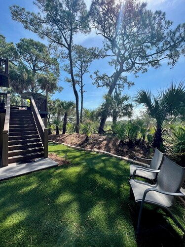 Marsh-Front Fripp Island Retreat   Limo Golf Cart   Amenity Cards Available
