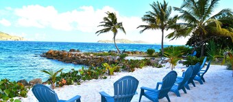 Ocean Front Villa Lush Property with Private Beach and Lagoon