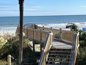 On the beach, sun-loungers - APRIL & MAY DISCOUNTED WKS !!NEWLY RENOVATED!! DIRECT OCEAN FRONT CONDO-Unit 104 (Myrtle Beach)