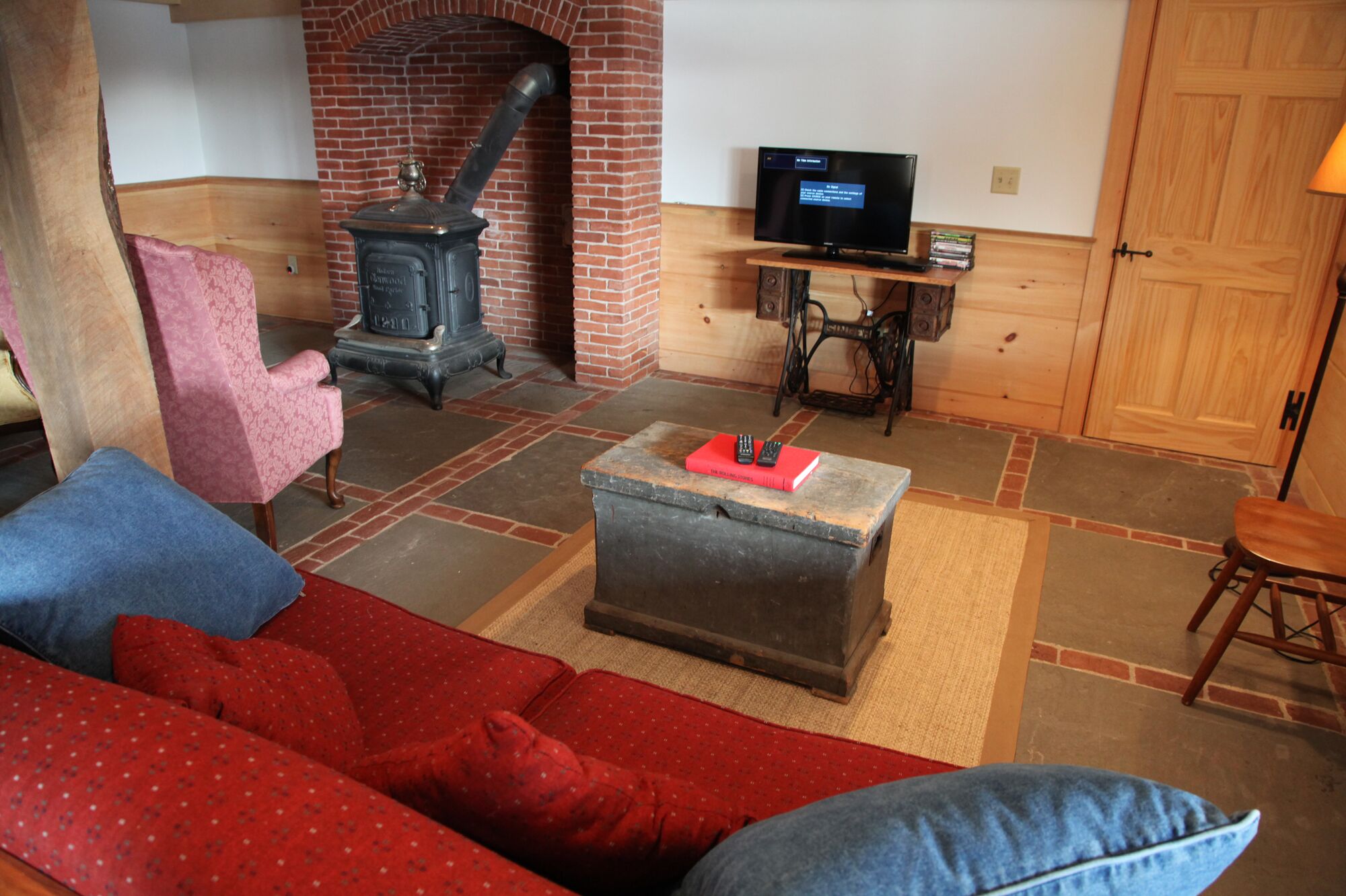 Charming New England House Surrounded By Trees, Field And Pond