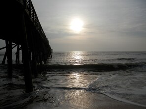 On the beach, sun-loungers - Beachfront Spanish Style Landmark 3 Bedroom 2 bath House (Flagler Beach)