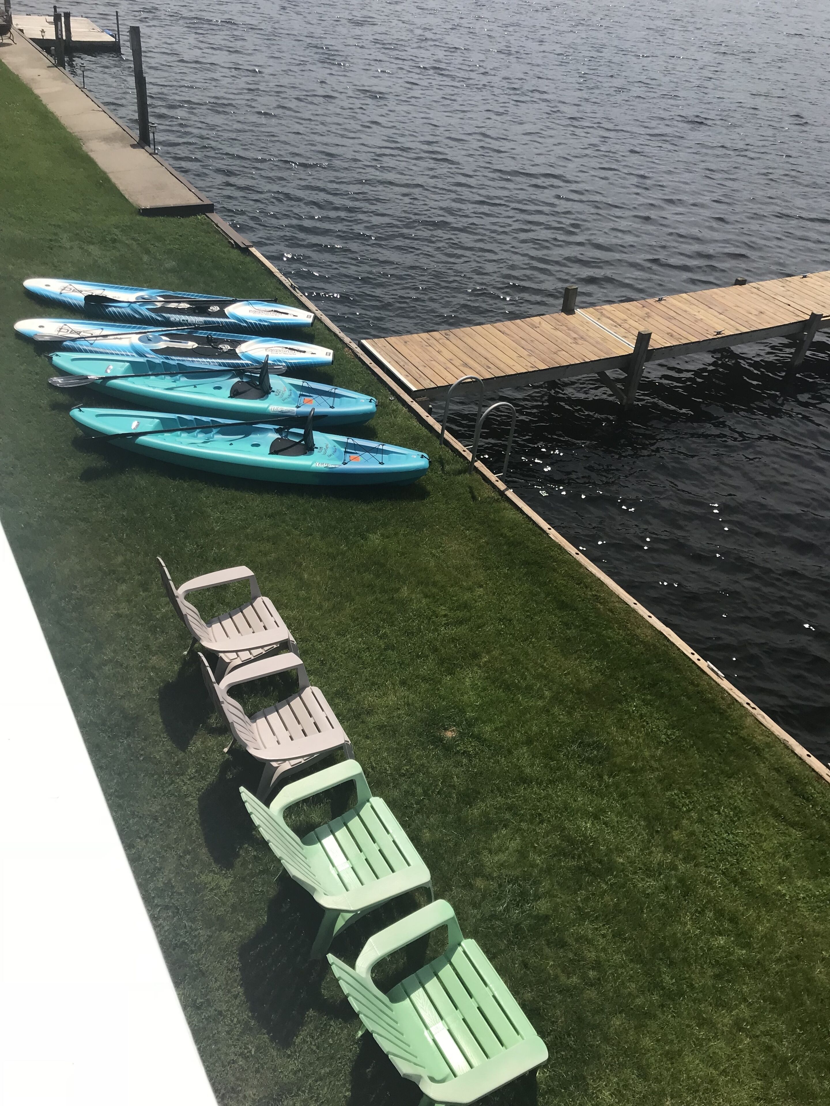 Large 4BR with 40' Private Dock on Pentwater Lake. 
