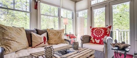 TV, fireplace, video games, DVD player