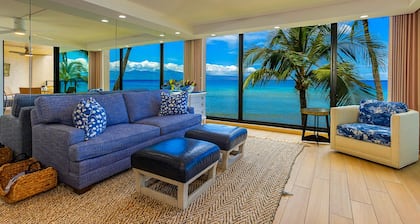 Steps from the Sand ! Stunning Curated Interior Mahana at Kaanapali. Fully AC!