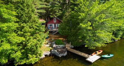 Traditional Lakefront Cabin Located On Beautiful George's Pond
