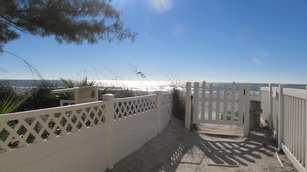 Property grounds - Pool, Fishing Dock, and steps to the Beach! Awesome view of Boca Ceiga Bay.. (Treasure Island)