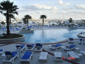 A heated pool