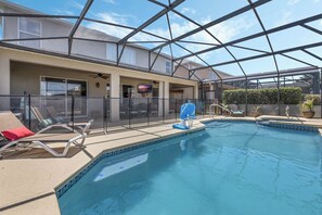 A heated pool