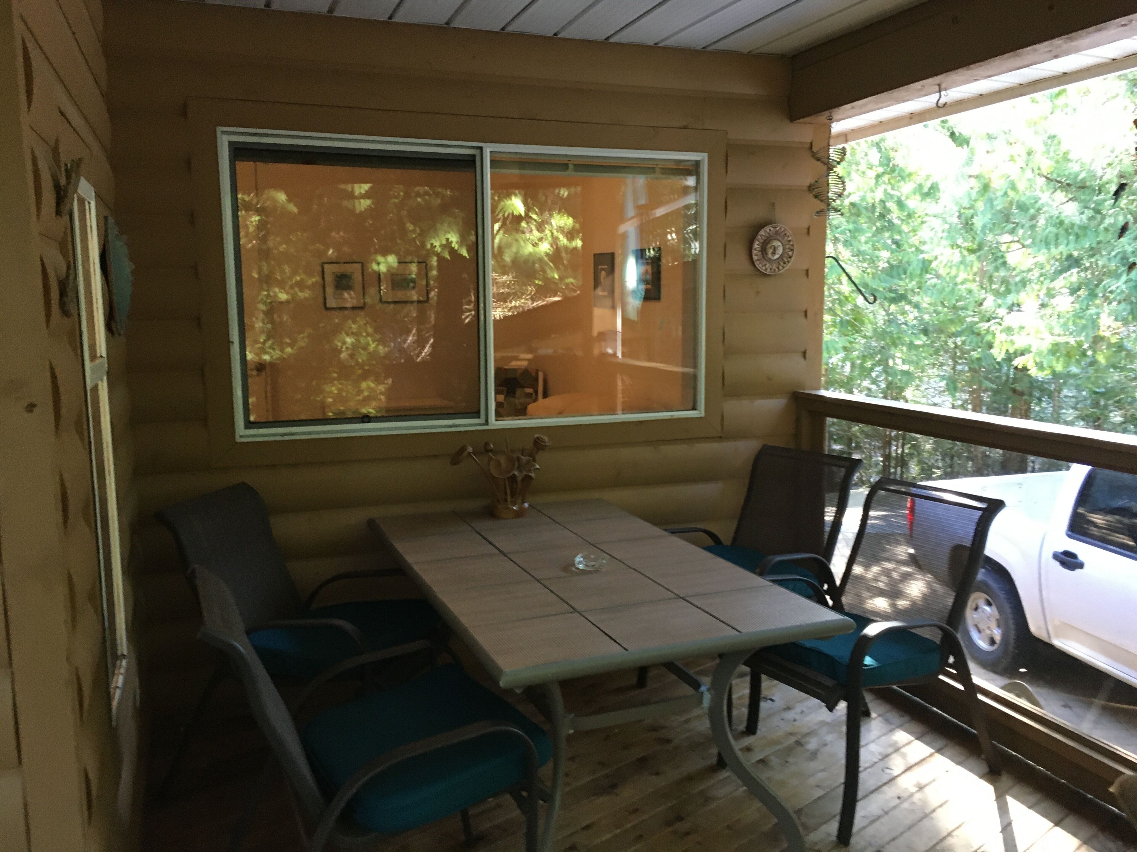 屋外ダイニングエリア