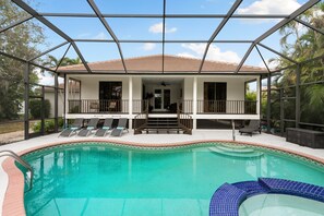 Una piscina riscaldata