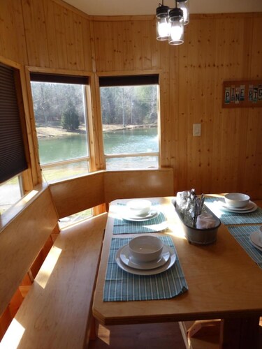 Waterfront Tiny House at Pine Ridge Campground. More info in description.