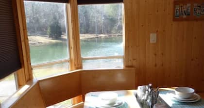 Waterfront Tiny House at Pine Ridge Campground. More info in description.