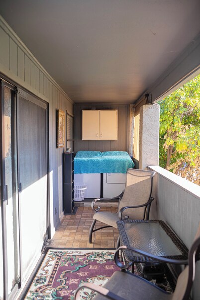 A very cozy apartment with two master bedrooms!