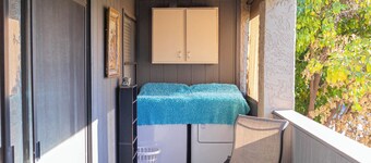 A very cozy apartment with two master bedrooms!