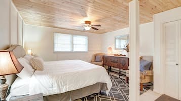 4 habitaciones, tabla de planchar con plancha, internet y ropa de cama