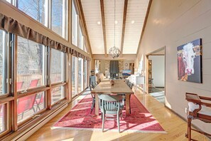 Dining - Highcliff Hacienda -Mtn House, King Beds, Ping Pong, Gas & Wood Fireplace, Grill (Seven Devils)