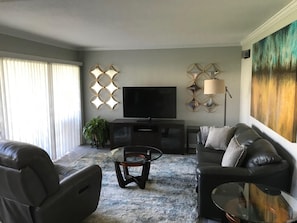 TV, video games, DVD player