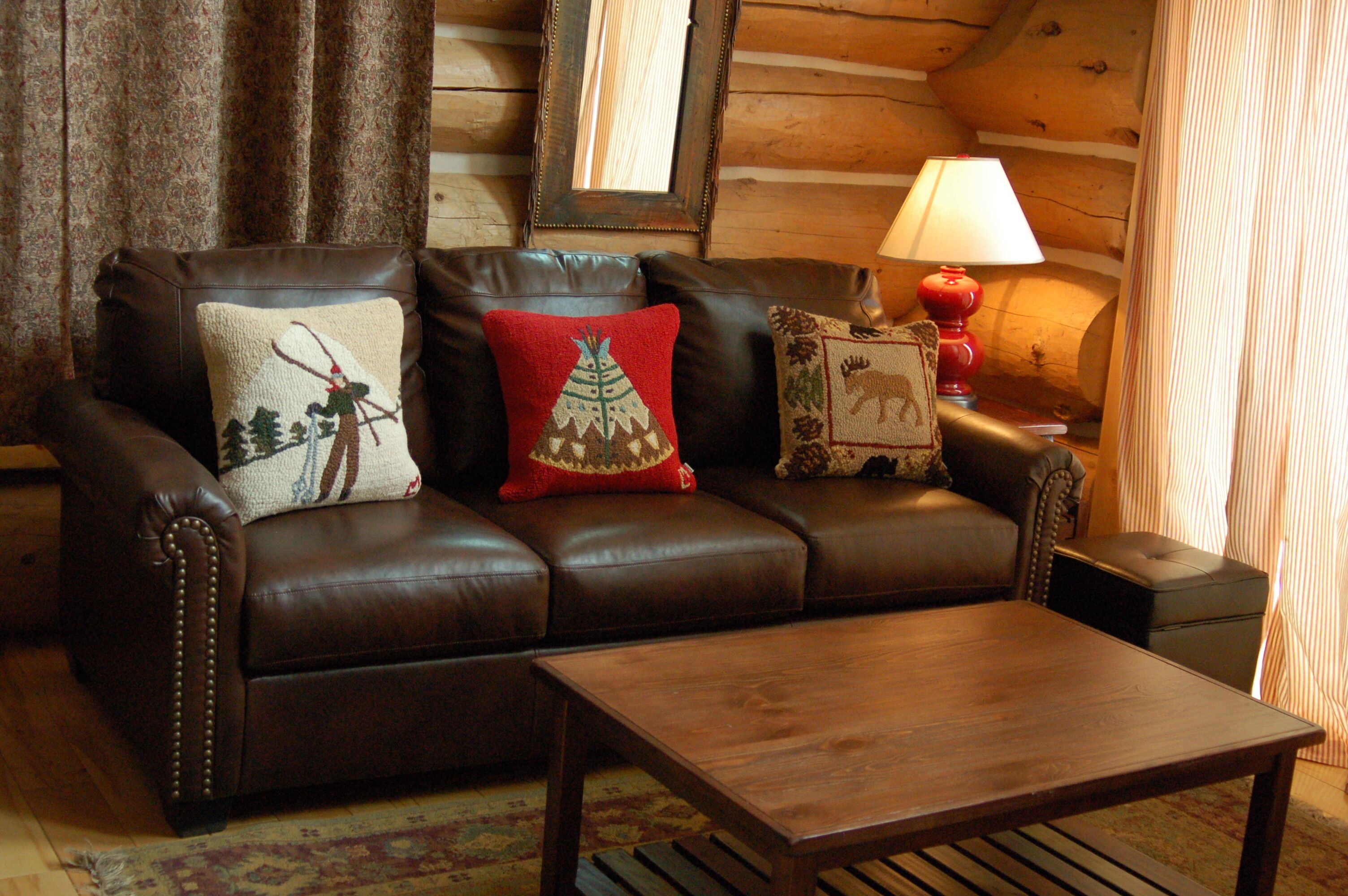 Log Cabin At White Pine Ski Area, Pinedale. In The Wind River Mountains