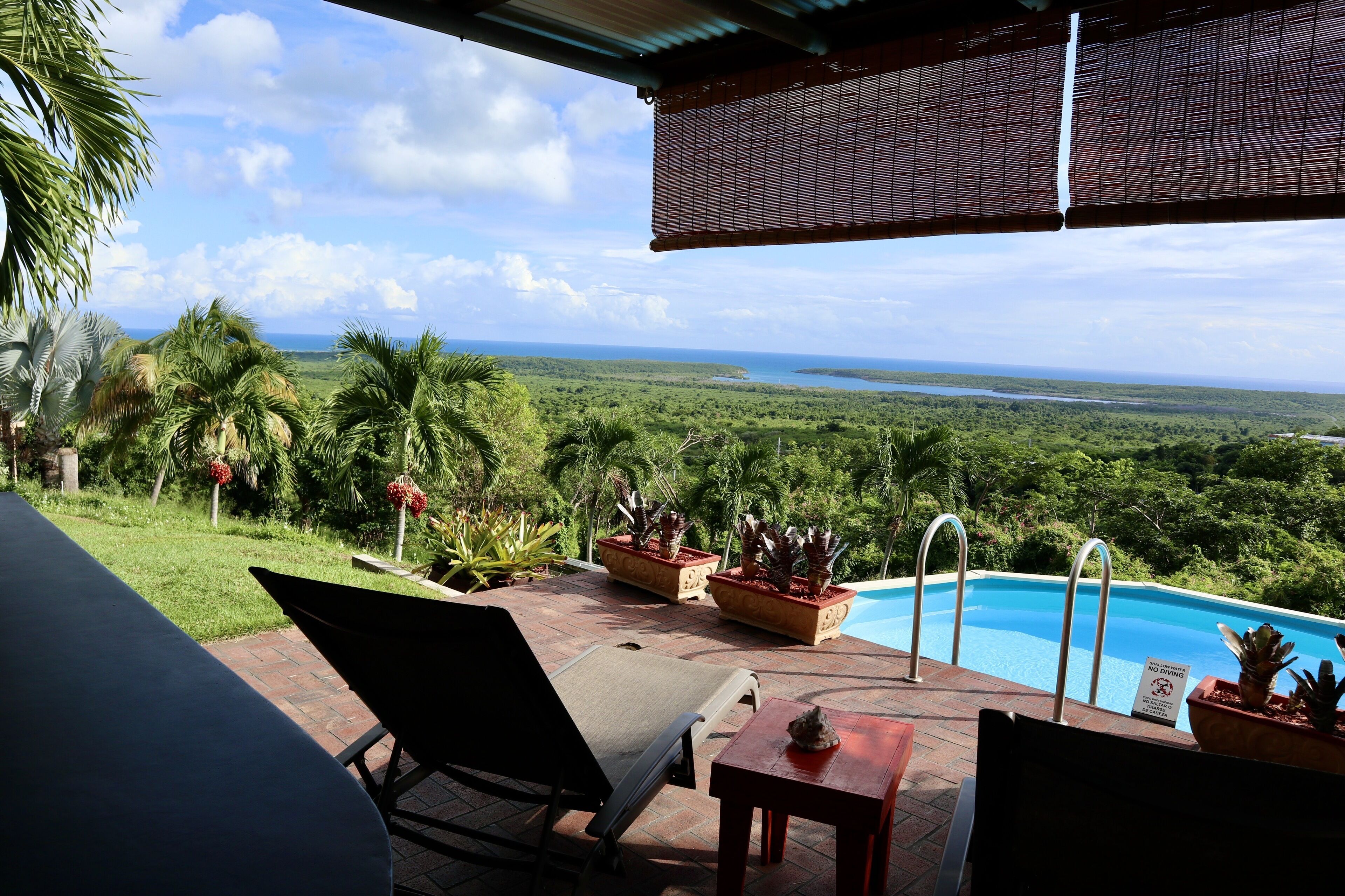 Poolside deck with fabulous view!
