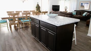 Smart TV, DVD player, books, music library