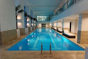 Indoor pool, a heated pool