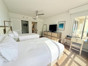 1 bedroom, in-room safe, desk, iron/ironing board - 1 Bdrm Ocean view Res. Suite w balcony, located at The Ritz, in Key Biscayne (Key Biscayne)