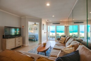 TV, DVD player, books, video library - Beach Therapy! Gorgeous Ocean Front in heart of Mission Beach! (San Diego)