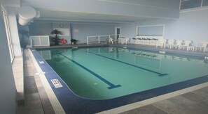 Indoor pool, a heated pool