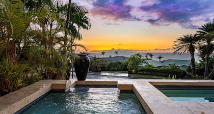 Private Luxury Estate w/Pool, Jacuzzi, AC & Ocean Views: Ohana Le'ale'a