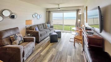 TV, fireplace, offices