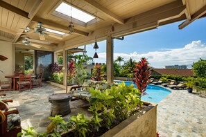 A heated pool