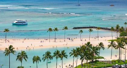Ilikai Hotel, Ocean Front, Hip Real 1 BDR,  City View, Best Surf in Waikiki