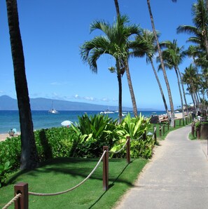 En la playa 