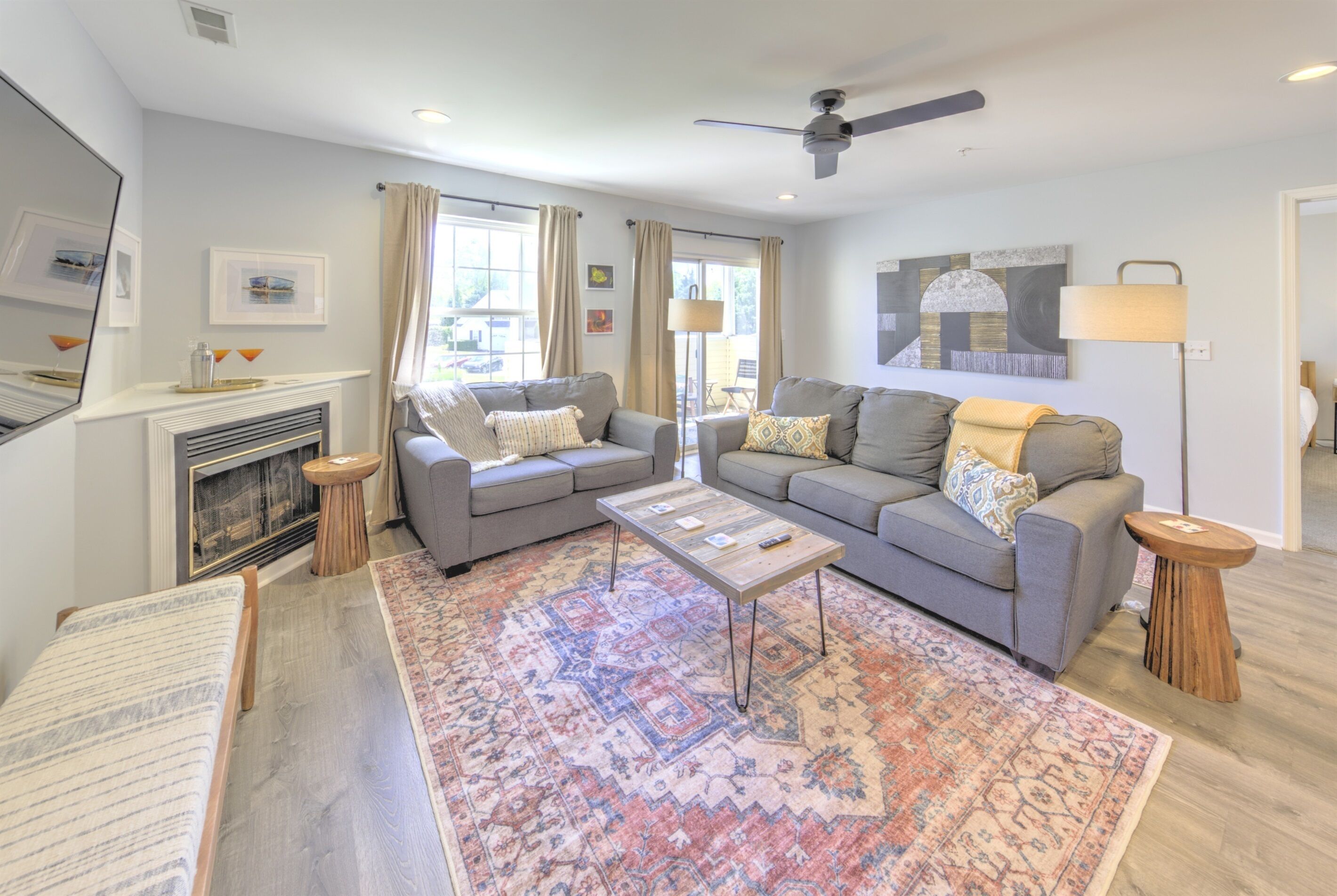 Living Room: Unwind in style with vibrant decor, natural light, and a warm ambiance!