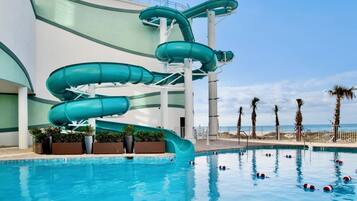 Indoor pool, a heated pool