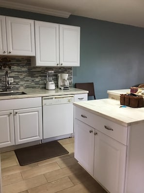 New deep stainless under mount sink with great faucet