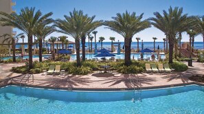 Indoor pool, a heated pool - 1112: Luxury Beachfront Condo w/Reserved Parking & Wifi (Panama City Beach)