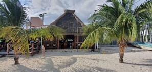 On the beach