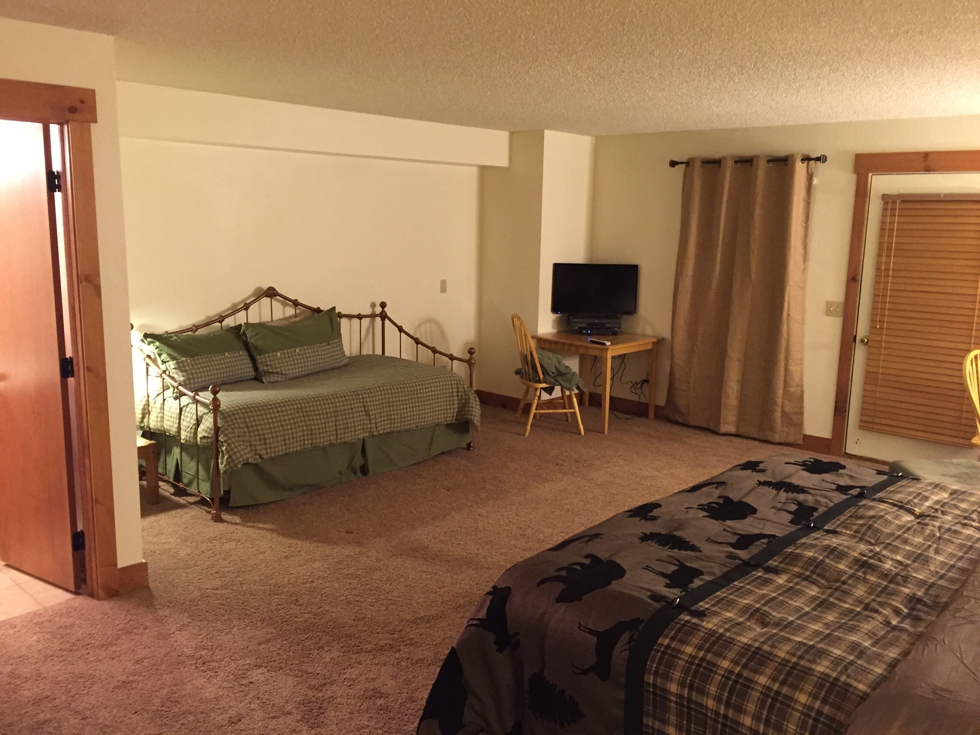 Enjoy great views from the hot tub at this mountain getaway.  