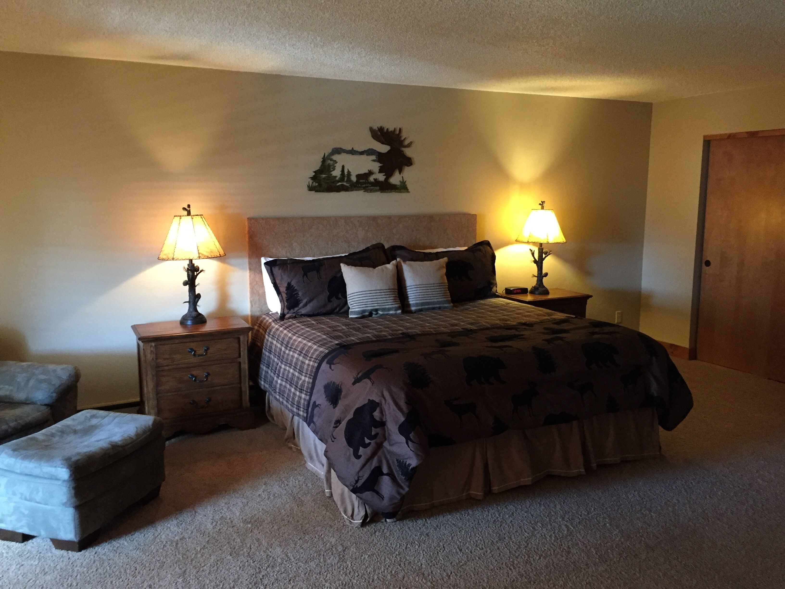 Enjoy great views from the hot tub at this mountain getaway.  