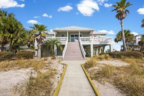 Exterior - 🌞 The Sunshine Gulfside | Sleeps 22 w/ Private Pool + Steps to Beach (Pensacola Beach)