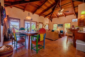 Interior - Coco Caye Villa, Private 2 bedroom Beachfront Villa, Balcony,Pool- Gold Standard (San Pedro)
