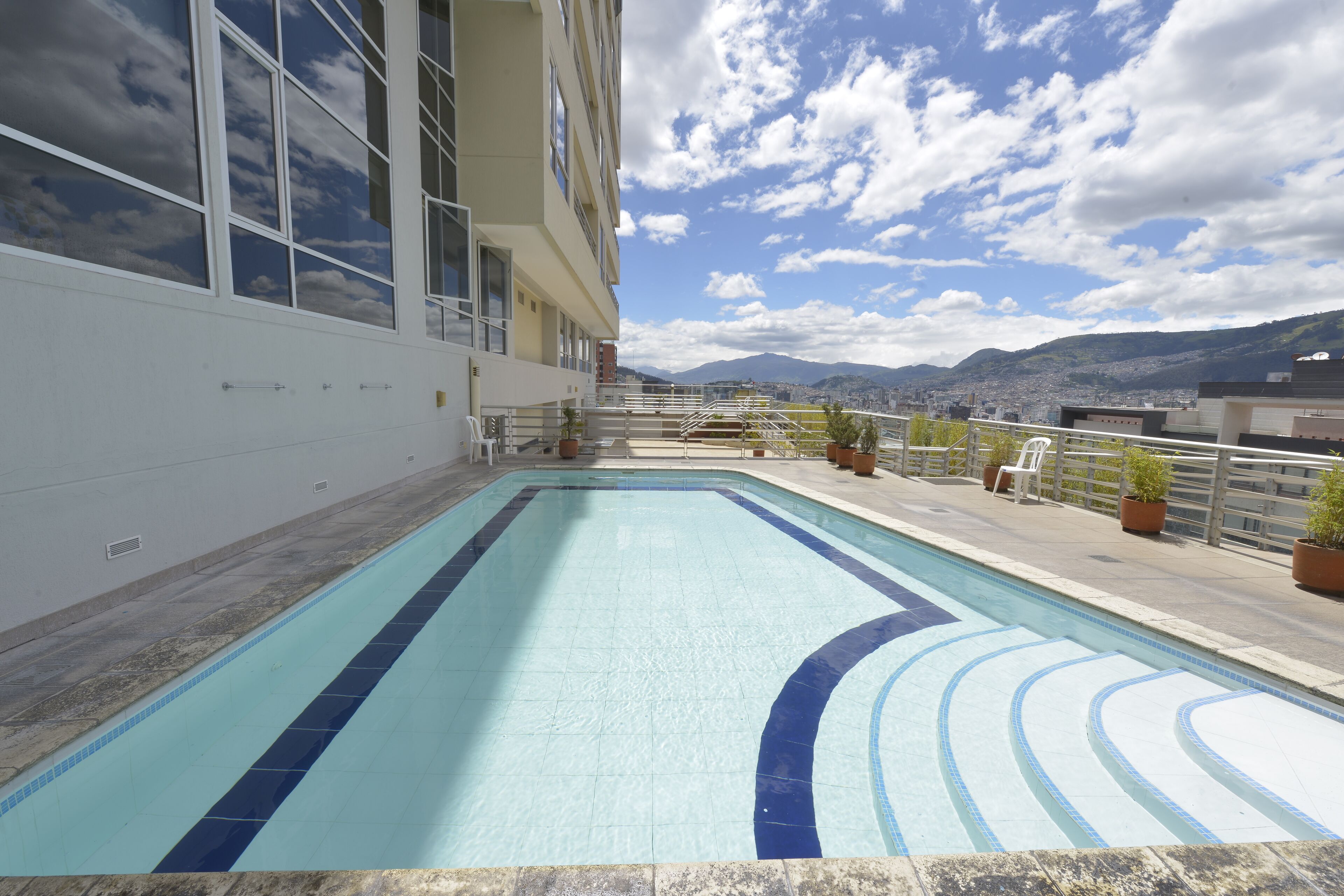 A heated pool