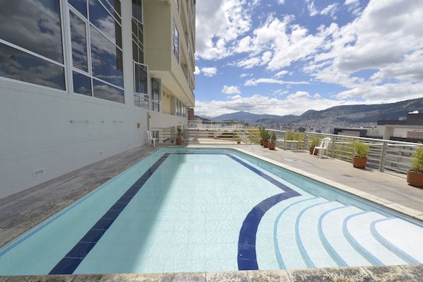 A heated pool