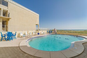 Outdoor pool, a heated pool - Absolutely Beautiful Oceanfront 1 Bedroom Condo. (Panama City Beach)